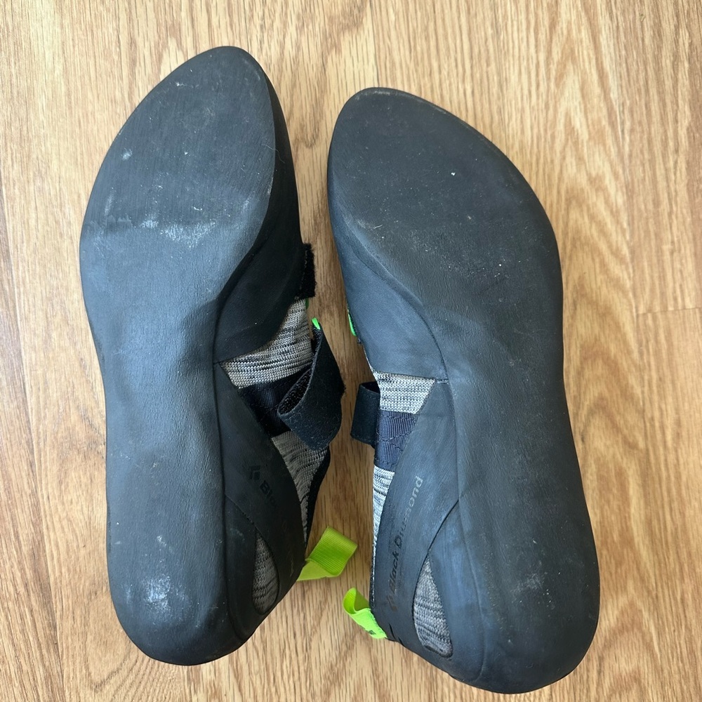 Black Climbing Shoes with Neon Accents